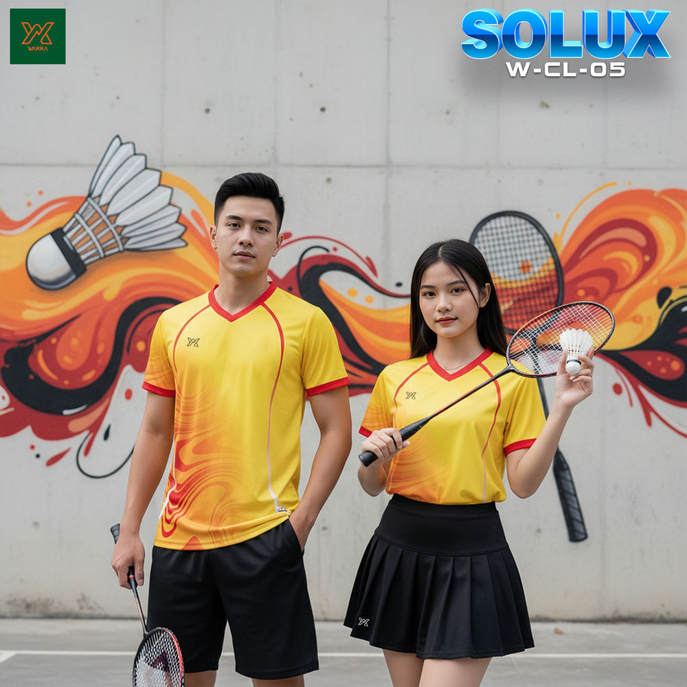 Áo cầu lông SOLUX W-CL-05 màu xanh ngọc – Năng động, thời trang unisex - Ảnh 4