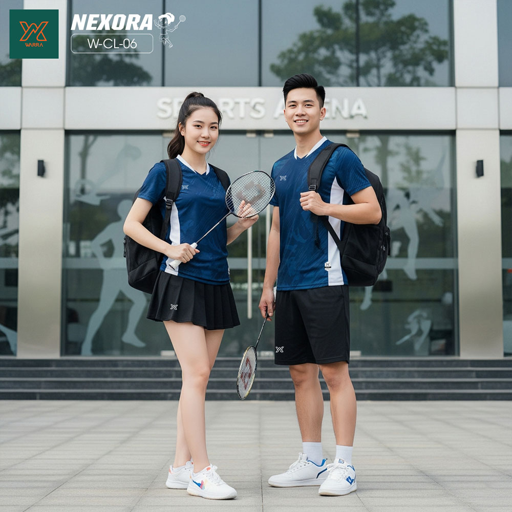 NEXORA W-CL-06 - Bộ Đồ Thể Thao Cặp Màu Đỏ Năng Động - Ảnh 5