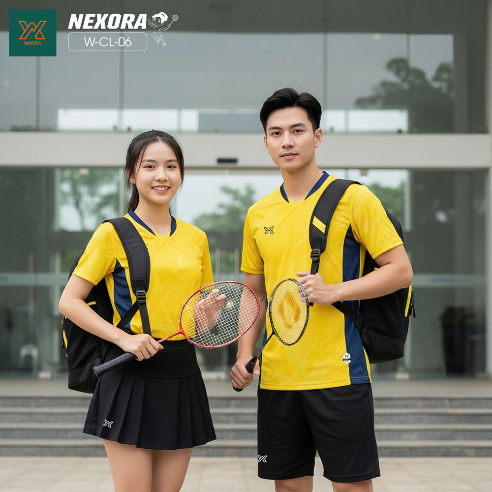 NEXORA W-CL-06 - Bộ Đồ Thể Thao Cặp Màu Đỏ Năng Động - Ảnh 6