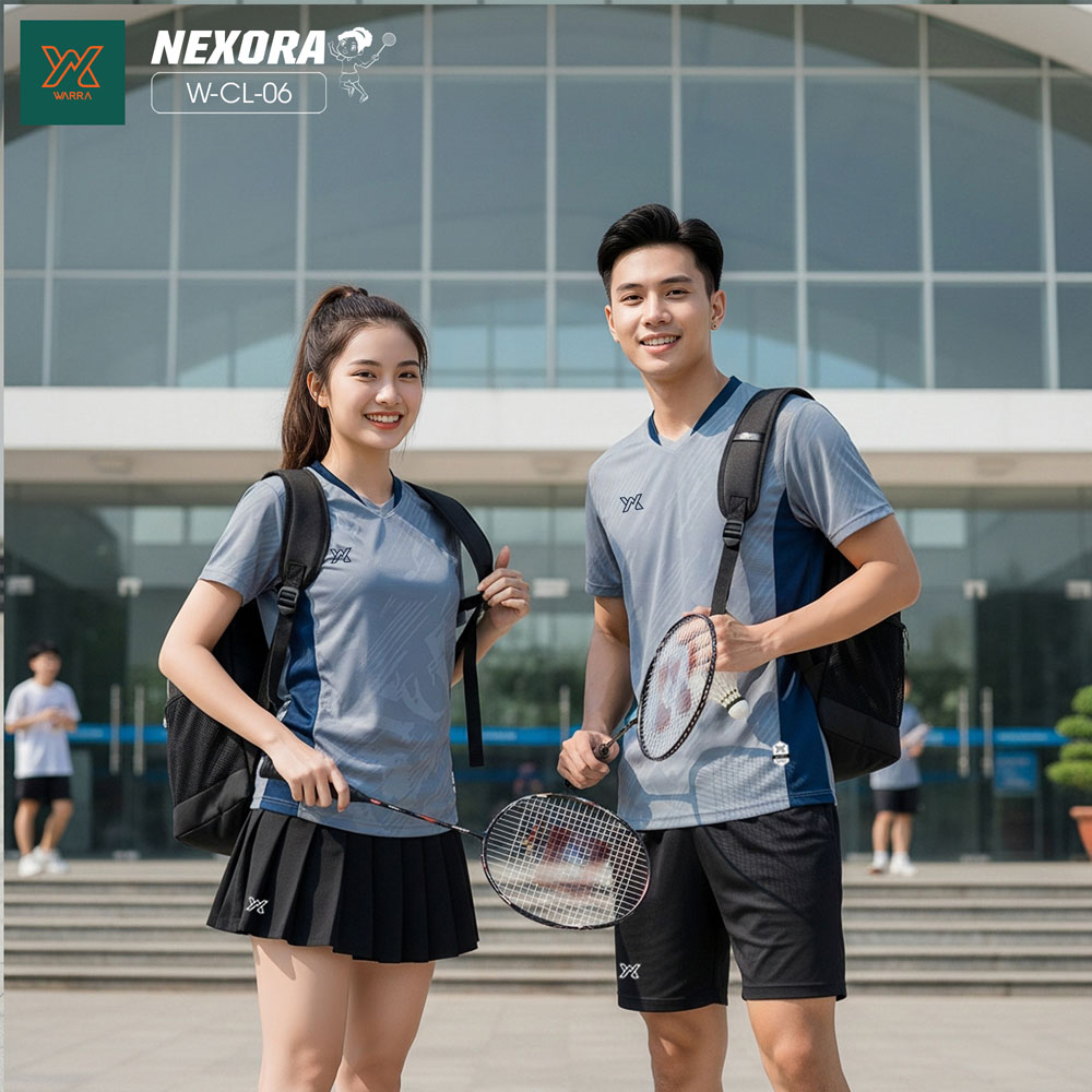 NEXORA W-CL-06 - Bộ Đồ Thể Thao Cặp Màu Đỏ Năng Động - Ảnh 7