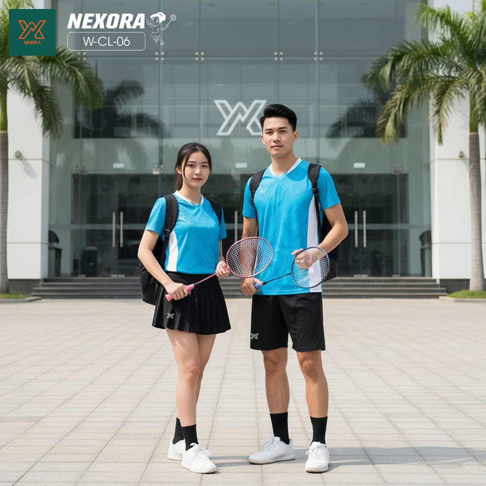 NEXORA W-CL-06 - Bộ Đồ Thể Thao Cặp Màu Đỏ Năng Động - Ảnh 3