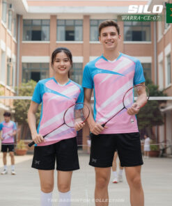 Áo cầu lông WARRA CL-07 Hồng Xanh - Năng động & Cá tính thể thao