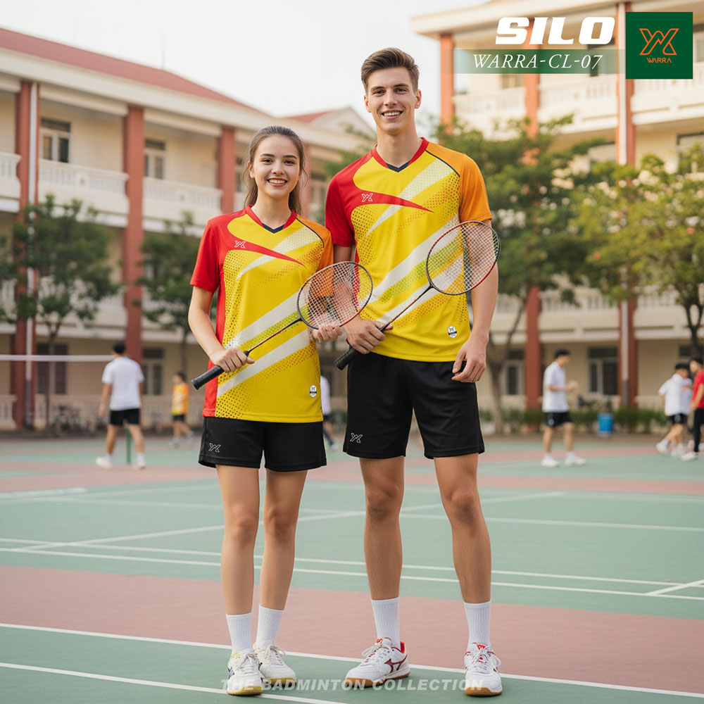 Áo cầu lông WARRA CL-07 Hồng Xanh - Năng động & Cá tính thể thao - Ảnh 5