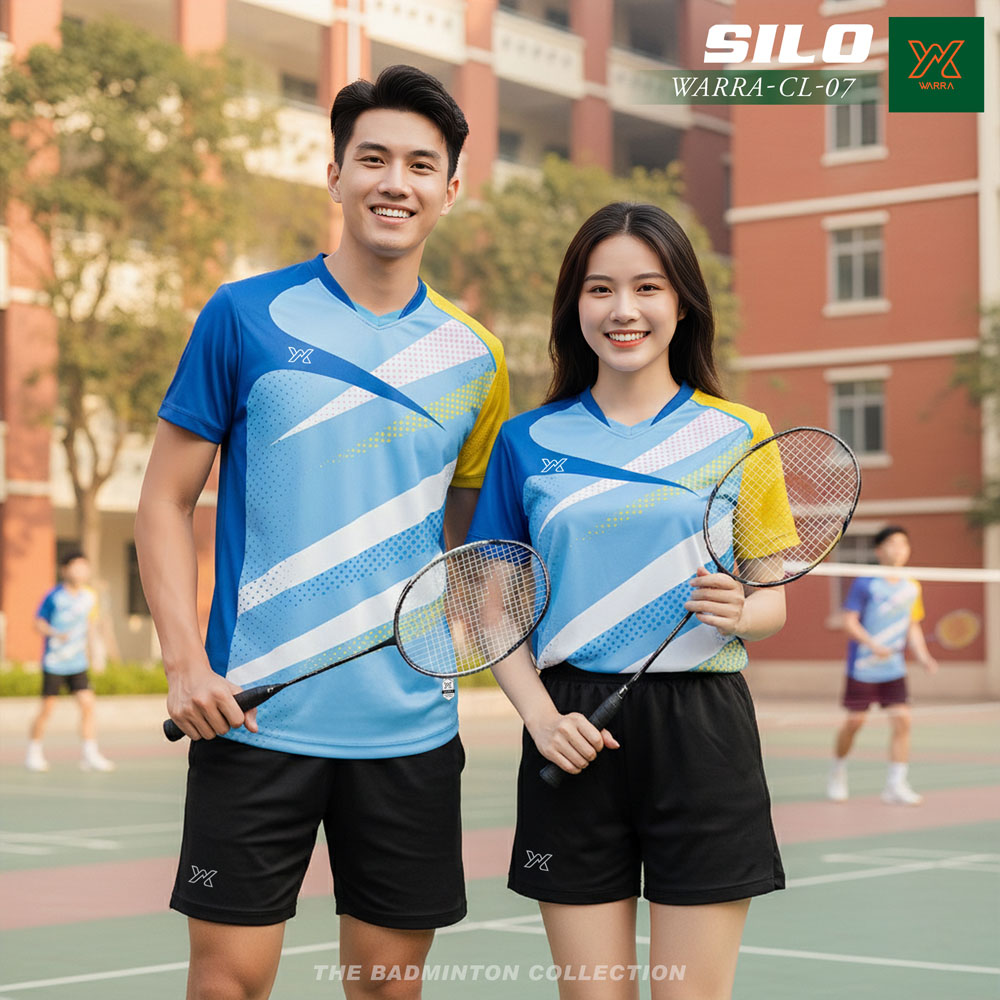 Áo cầu lông WARRA CL-07 Hồng Xanh - Năng động & Cá tính thể thao - Ảnh 7