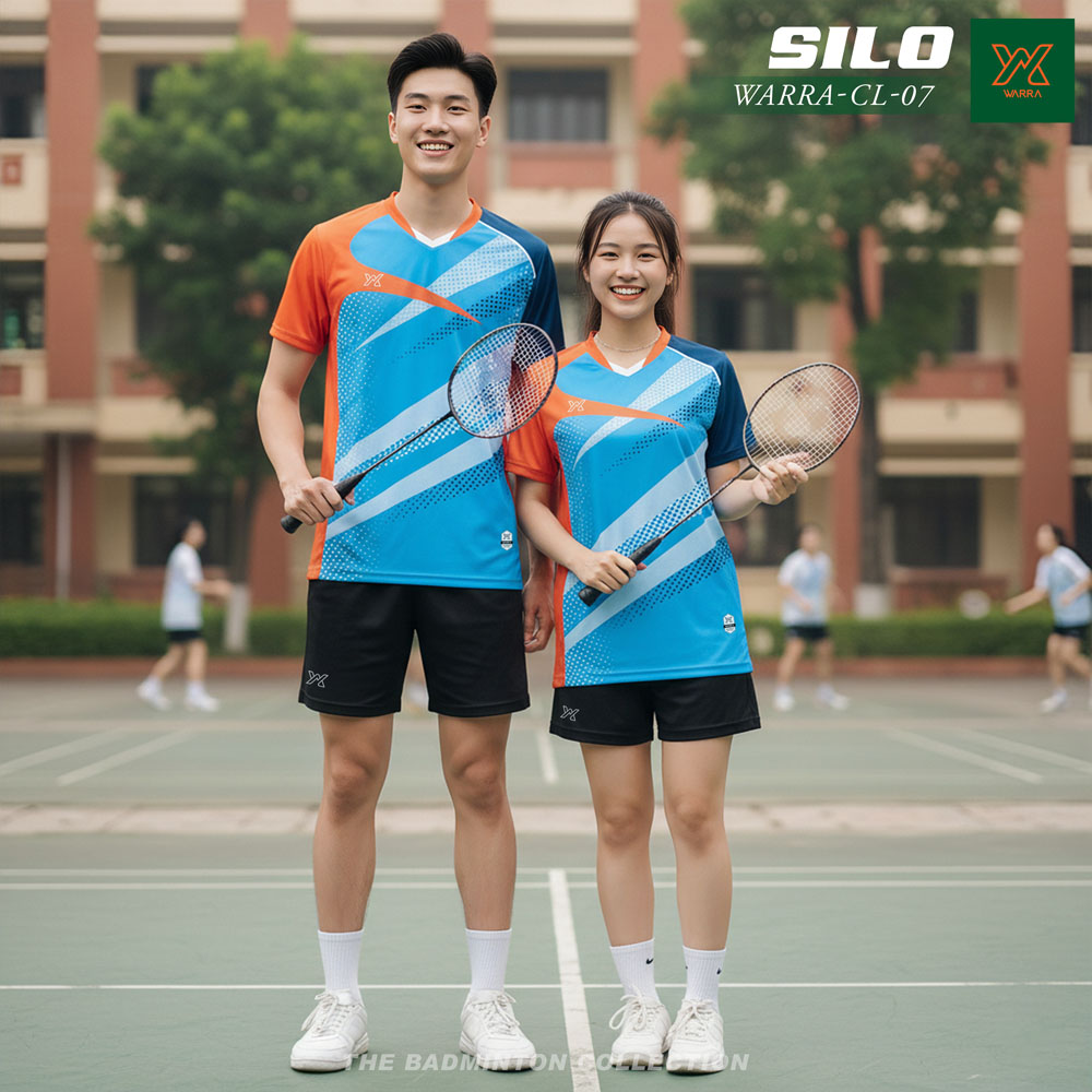 Áo cầu lông WARRA CL-07 Hồng Xanh - Năng động & Cá tính thể thao - Ảnh 6