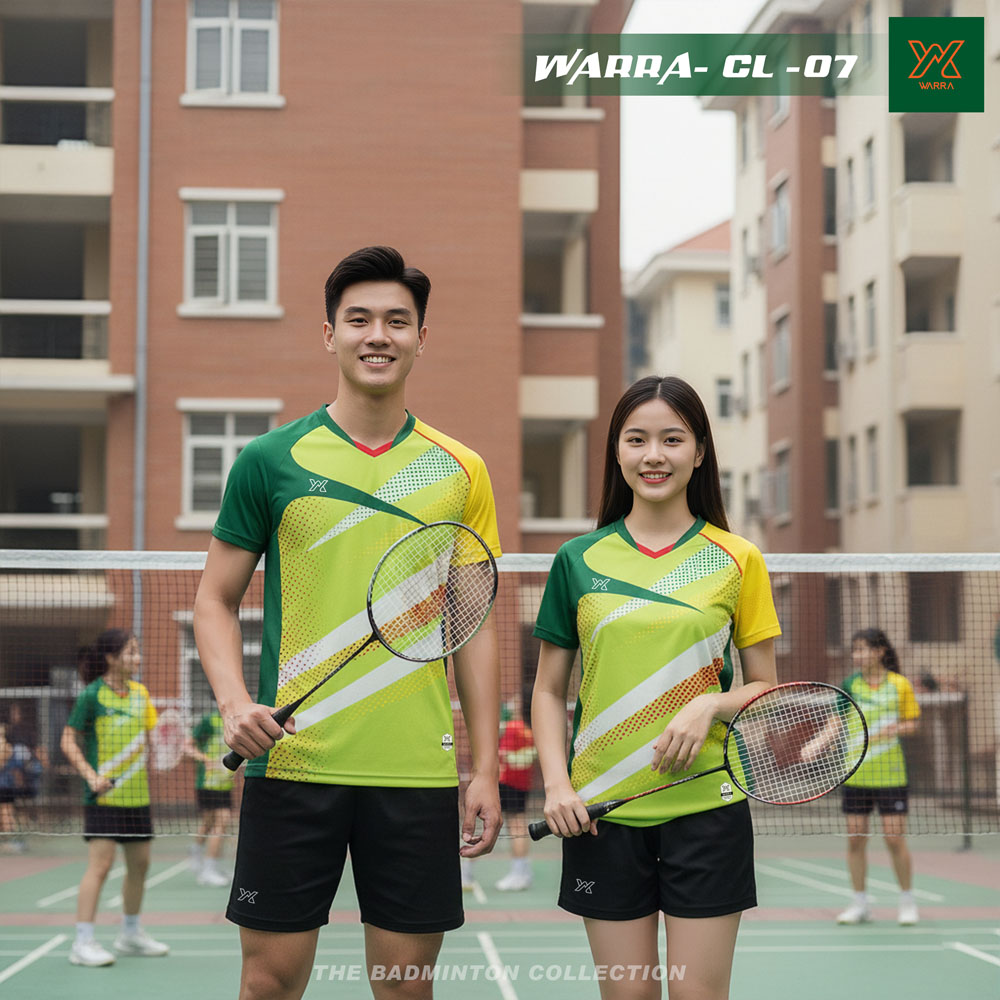 Áo cầu lông WARRA CL-07 Hồng Xanh - Năng động & Cá tính thể thao - Ảnh 8