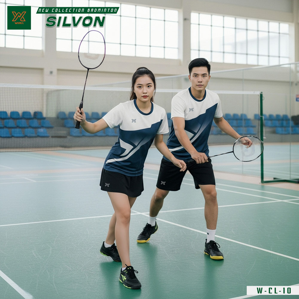 Bộ đồ cầu lông nam nữ màu xanh biển – Năng động & thoáng mát chuẩn thi đấu - Ảnh 4