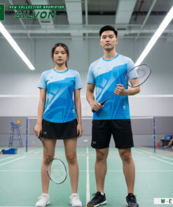 Bộ đồ cầu lông nam nữ màu xanh biển – Năng động & thoáng mát chuẩn thi đấu
