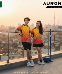 Áo Cầu Lông AURONX W-CL-11 Đỏ Cam - Năng Lượng & Thời Trang Thể Thao