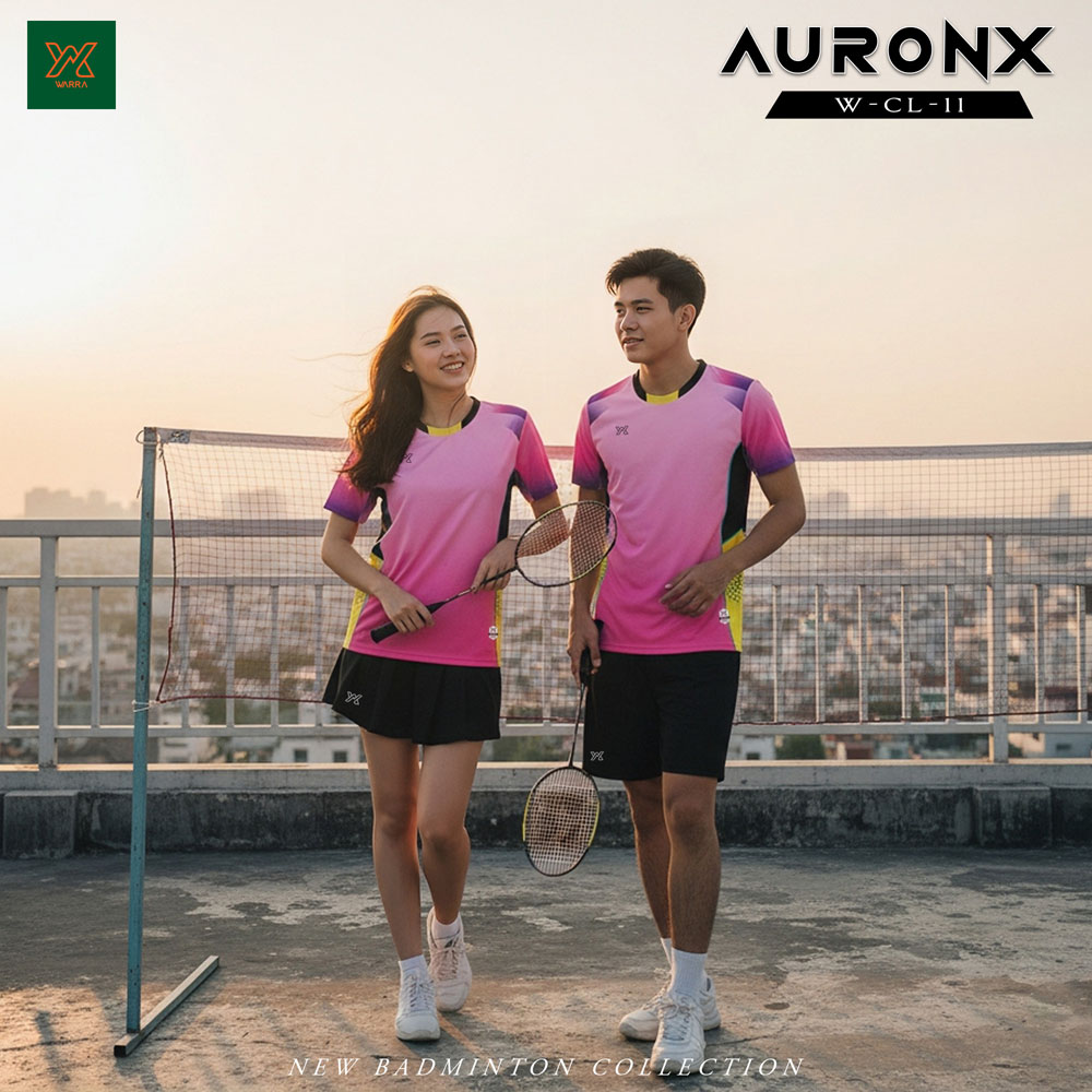 Áo Cầu Lông AURONX W-CL-11 Đỏ Cam - Năng Lượng & Thời Trang Thể Thao - Ảnh 2