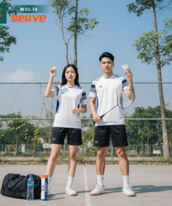 Áo Cầu Lông W-CL-16 Trắng - Thiết Kế Năng Động, Phối Màu Trẻ Trung