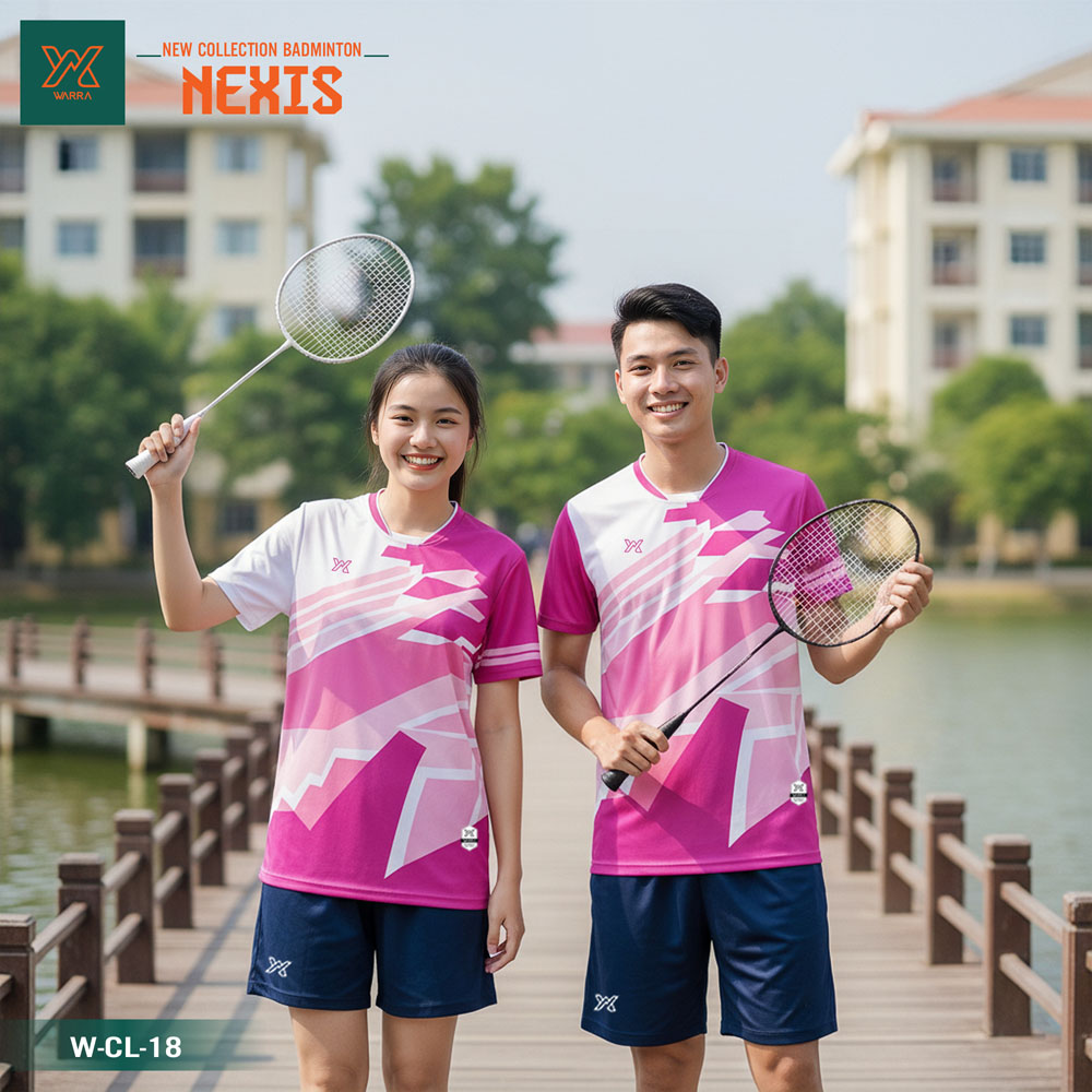 Áo Cầu Lông New Collection NEXIS - Đen Trắng Xám Thể Thao Unisex - Ảnh 3