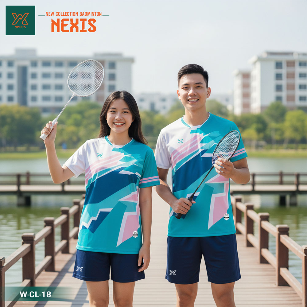 Áo Cầu Lông New Collection NEXIS - Đen Trắng Xám Thể Thao Unisex - Ảnh 5