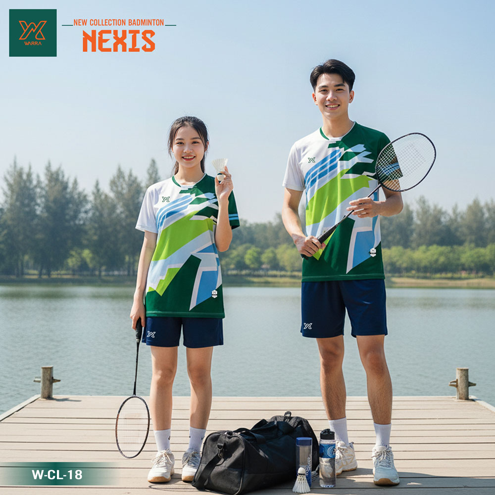 Áo Cầu Lông New Collection NEXIS - Đen Trắng Xám Thể Thao Unisex - Ảnh 6