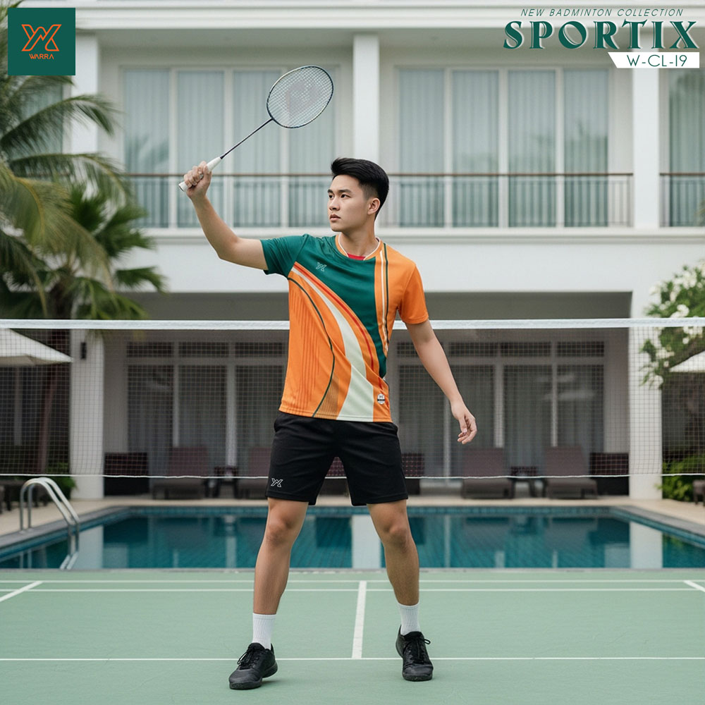 Áo Cầu Lông Nam W-CL-19 Màu Đỏ Năng Động - Ảnh 2