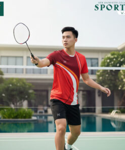 Áo Cầu Lông Nam W-CL-19 Màu Đỏ Năng Động