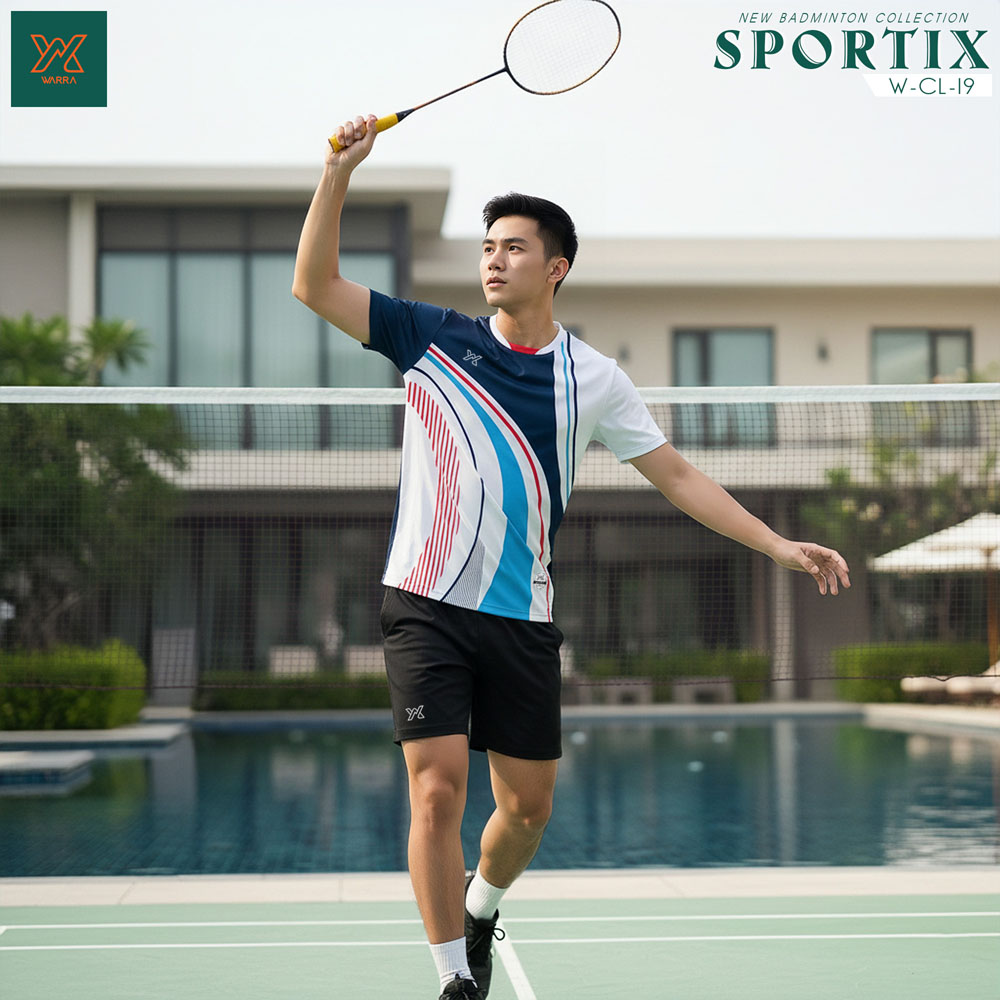 Áo Cầu Lông Nam W-CL-19 Màu Đỏ Năng Động - Ảnh 4