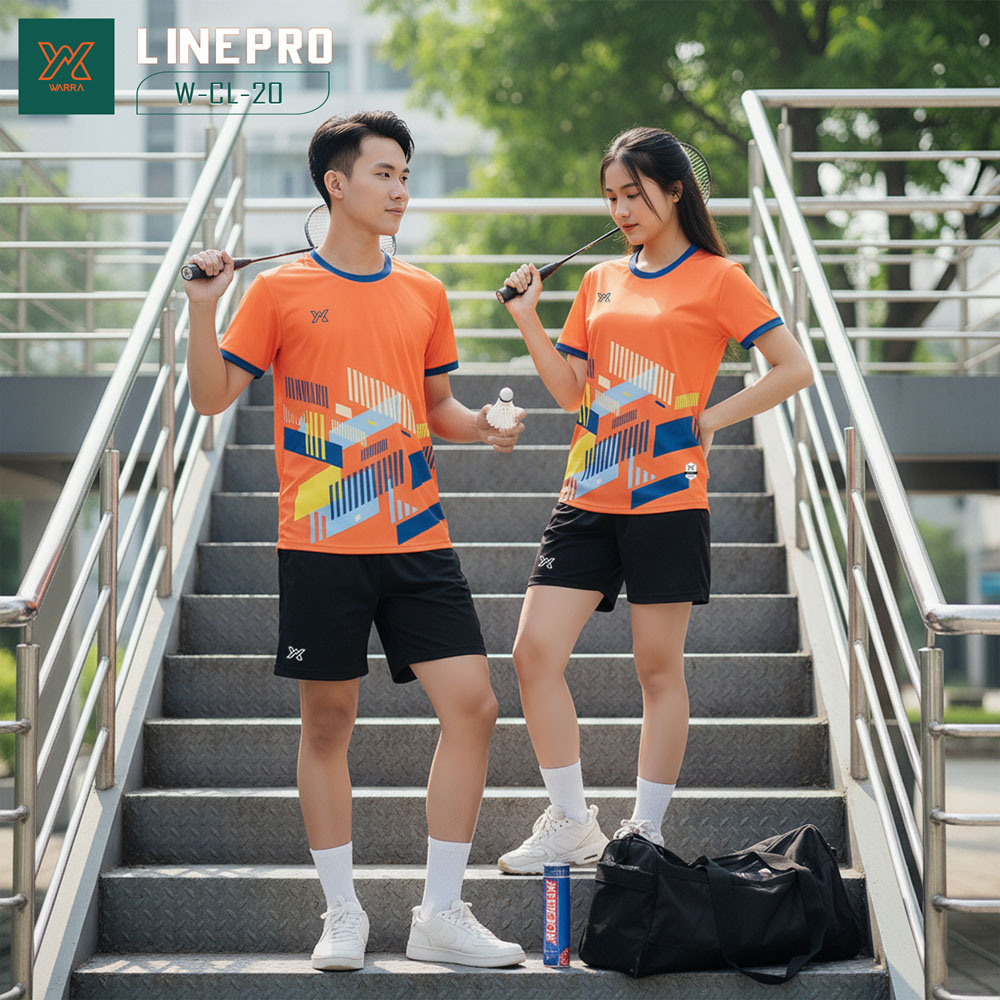 Áo Cầu Lông Nữ W-CL-20 Hồng Pastel Tím | Thể Thao Năng Động, Thời Trang Unisex - Ảnh 3