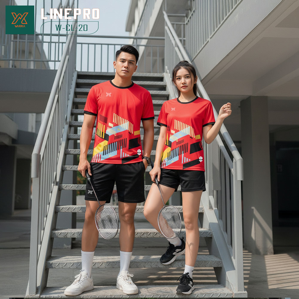 Áo Cầu Lông Nữ W-CL-20 Hồng Pastel Tím | Thể Thao Năng Động, Thời Trang Unisex - Ảnh 4