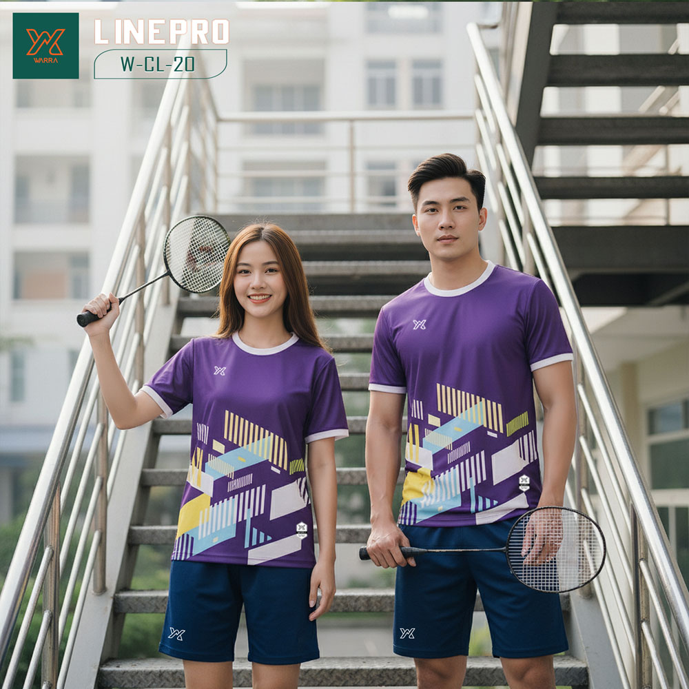 Áo Cầu Lông Nữ W-CL-20 Hồng Pastel Tím | Thể Thao Năng Động, Thời Trang Unisex - Ảnh 6