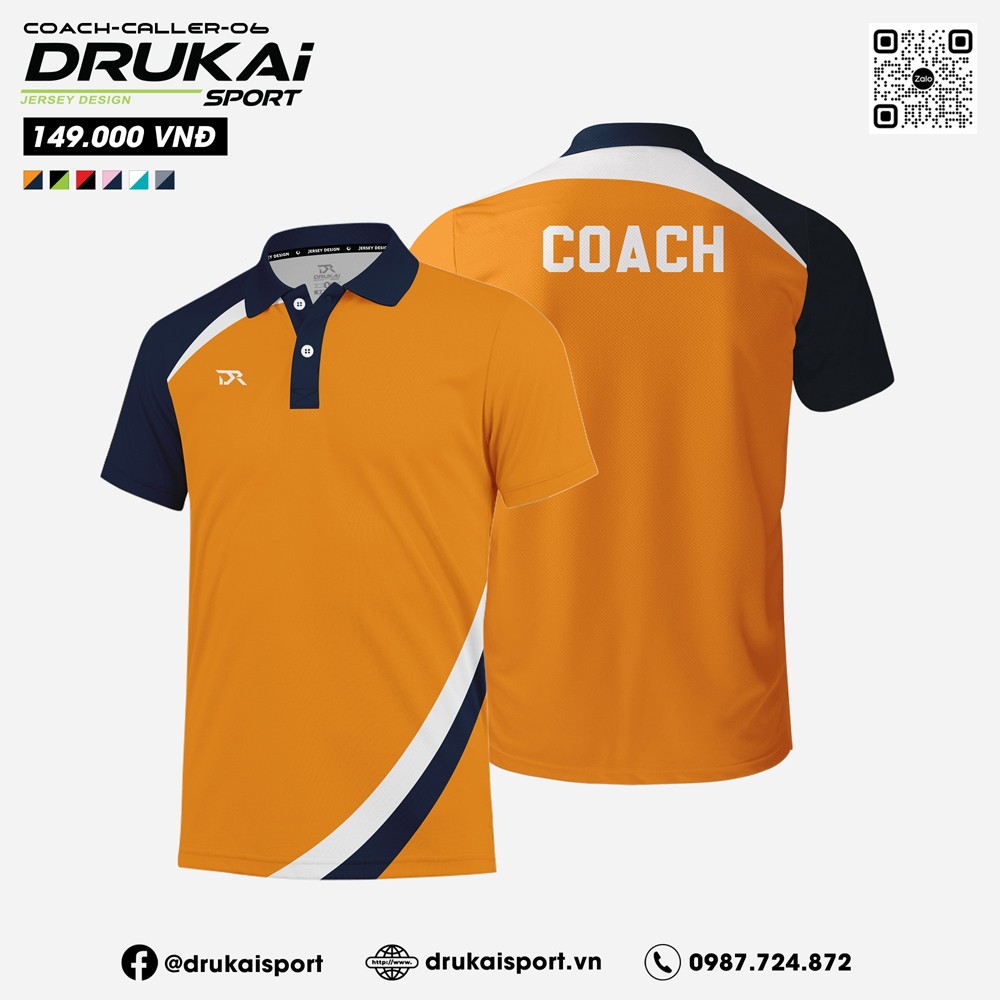 Áo Đồng Phục Thể Thao CALLER-06 - Cam Năng Động - Ảnh 7