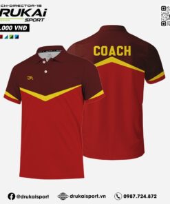 Áo Coach DIRECTOR-15 đỏ đô phối vàng - Mạnh mẽ và chuyên nghiệp