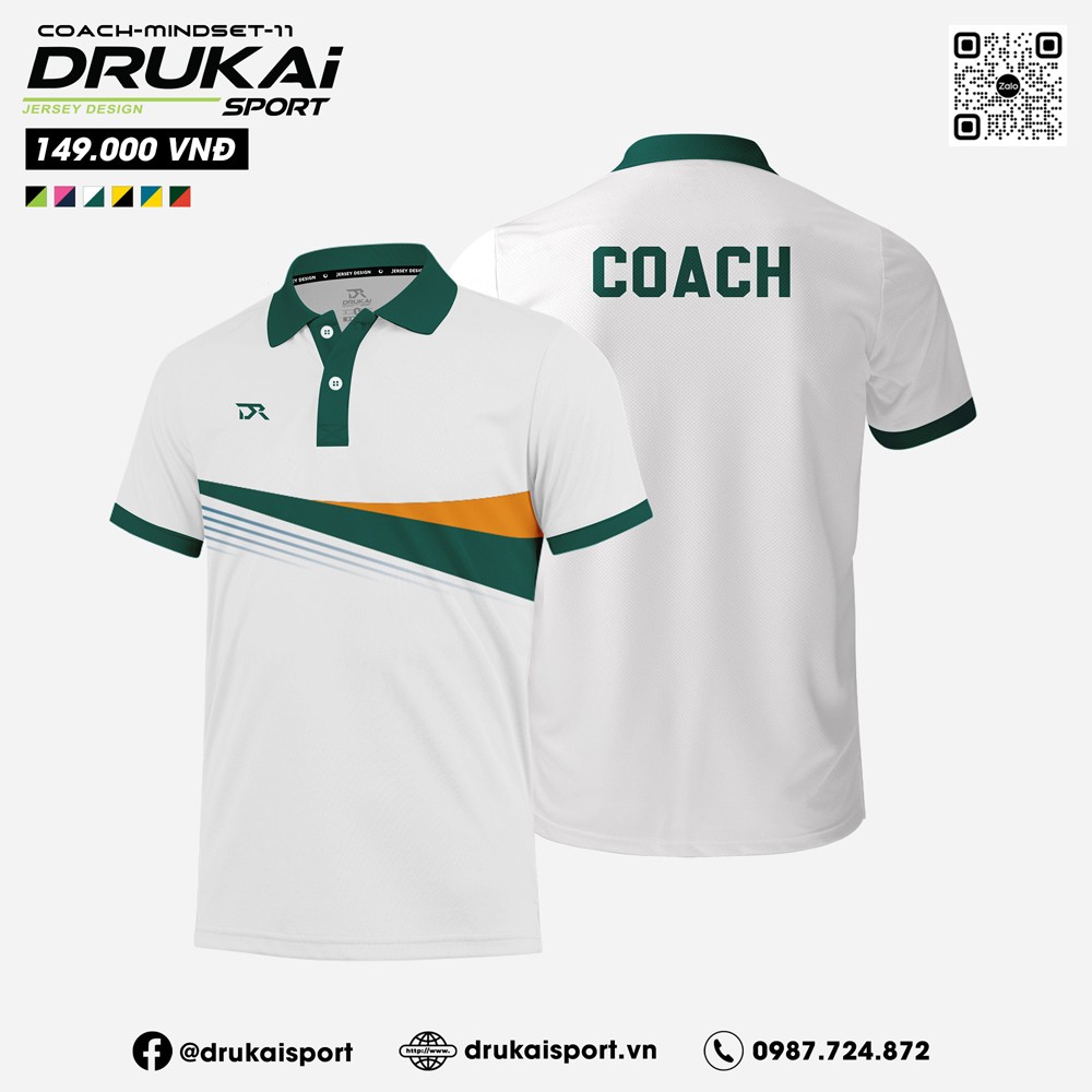 Áo huấn luyện thể thao DRUKAI SPORT MINDSET 11 - Trắng - Ảnh 9