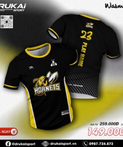 Áo Thể Thao Hornets Màu Đen Vàng Trắng – Drukai Sport