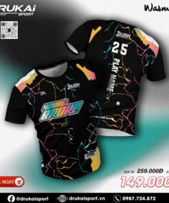 Áo Thể Thao Đen Tia Sét Neon - Mẫu 19