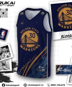 Áo Bóng Rổ Golden State Warriors Xanh Đậm – Đậm Phong Cách & Tiện Dụng