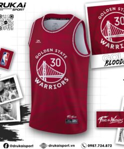 Đồng phục bóng rổ Golden State Warriors màu đỏ đậm – Đam mê và phong cách thể thao