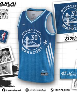 Áo Thi Đấu Bóng Rổ Golden State Warriors Xanh Dương Đậm – Drukai Sport