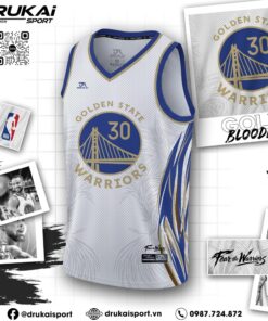 Áo Bóng Rổ Golden State Warriors Trắng Xanh Vàng - Đẳng Cấp Thể Thao & Thời Trang
